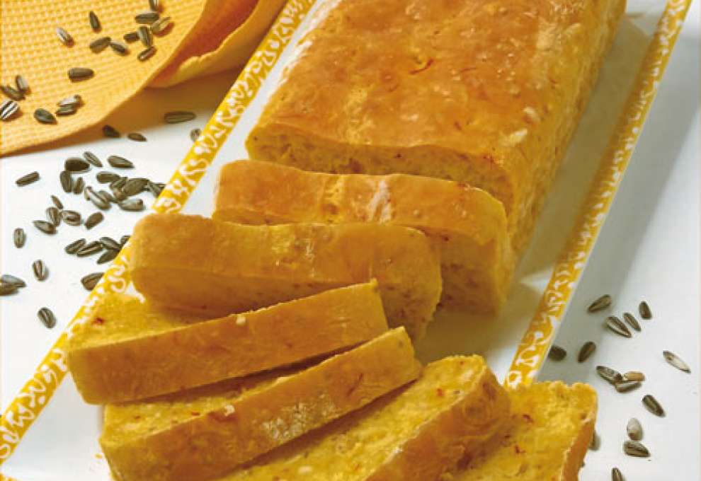 Sonnenblumenbrot mit Safran