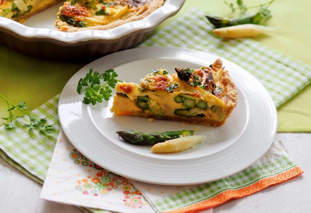 Spargel-Quiche