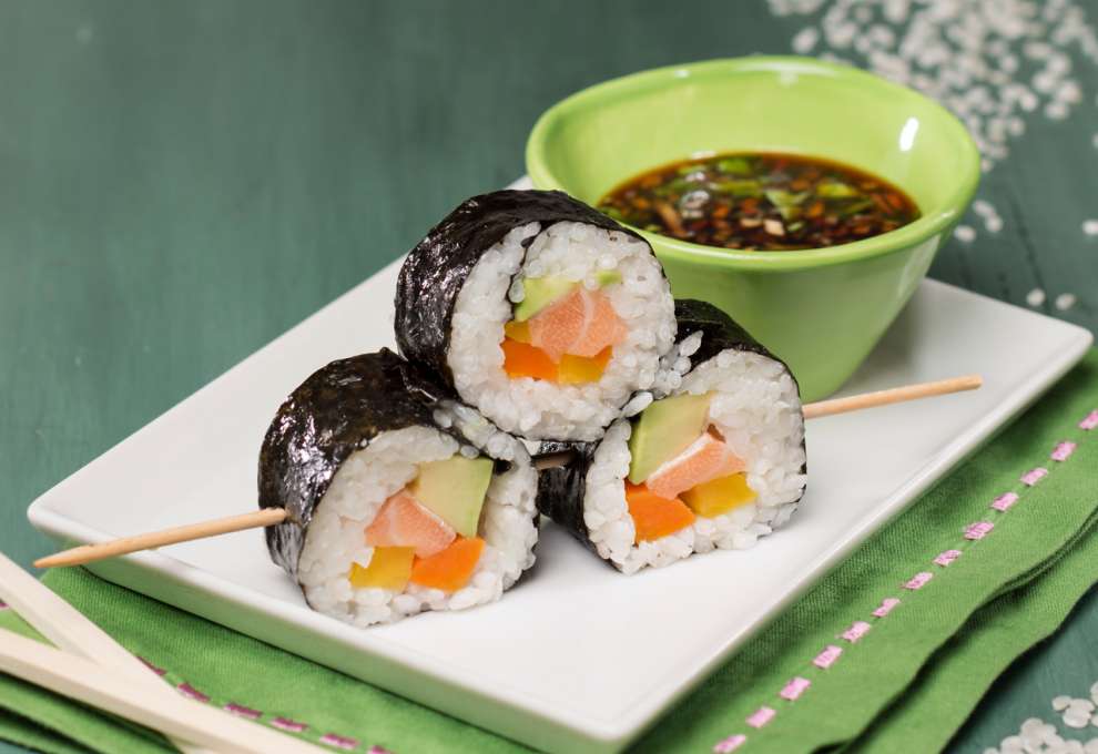 Sushi am Spieß