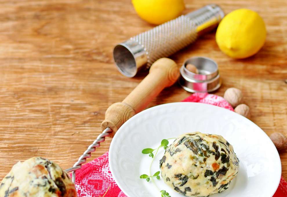 Tofu-Spinat-Knödel