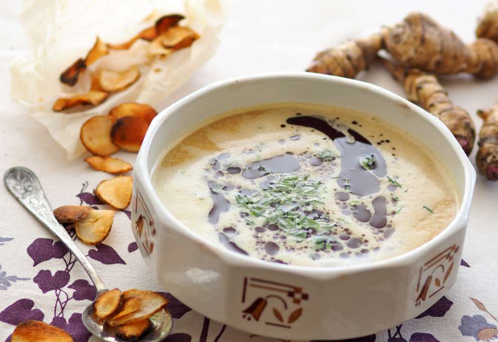 Topinambursuppe mit Muskat » herzhafte Gerichte &amp; Speisen