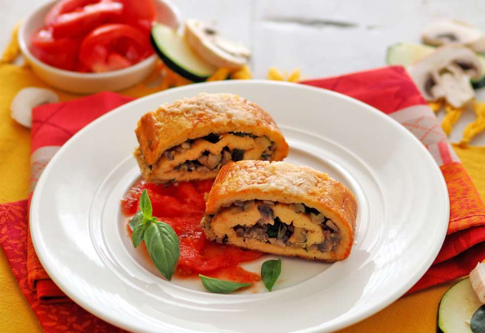 Zucchini-Käse-Roulade » herzhafte Gerichte &amp; Speisen