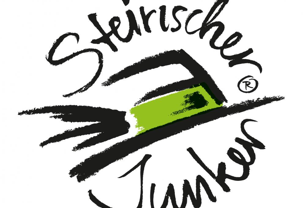 Junker-Zeichen mit Steirerhut und Gamsbart 