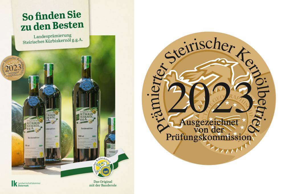 Landesprämierung Steirisches Kürbiskernöl g.g.A. 2023