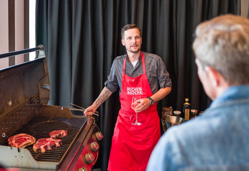 Drei verschiedene Steaks vom Grill 