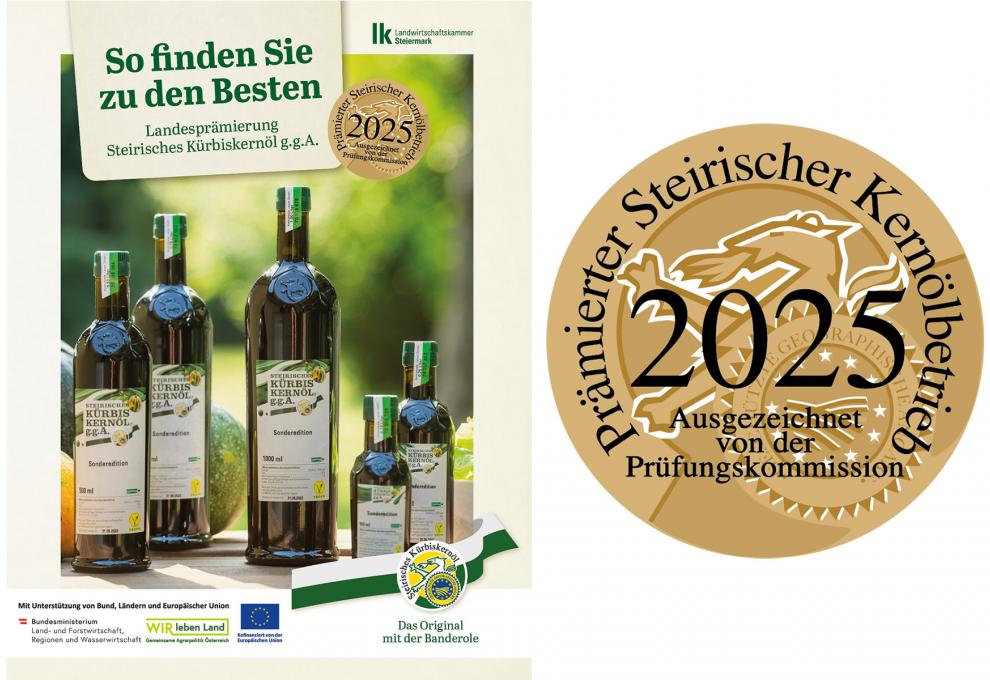 Landesprämierung Steirisches Kürbiskernöl g.g.A. 2025