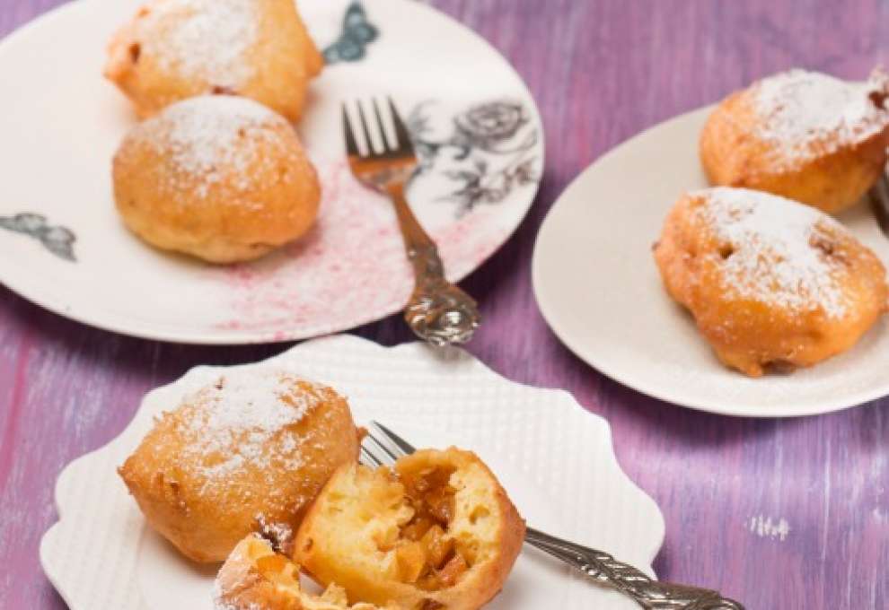 Frittierte Topfenknödel mit Kürbisfülle