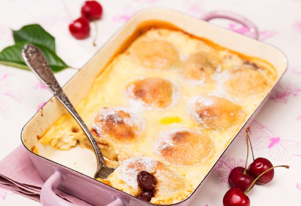 Gebackene Kirschknödel