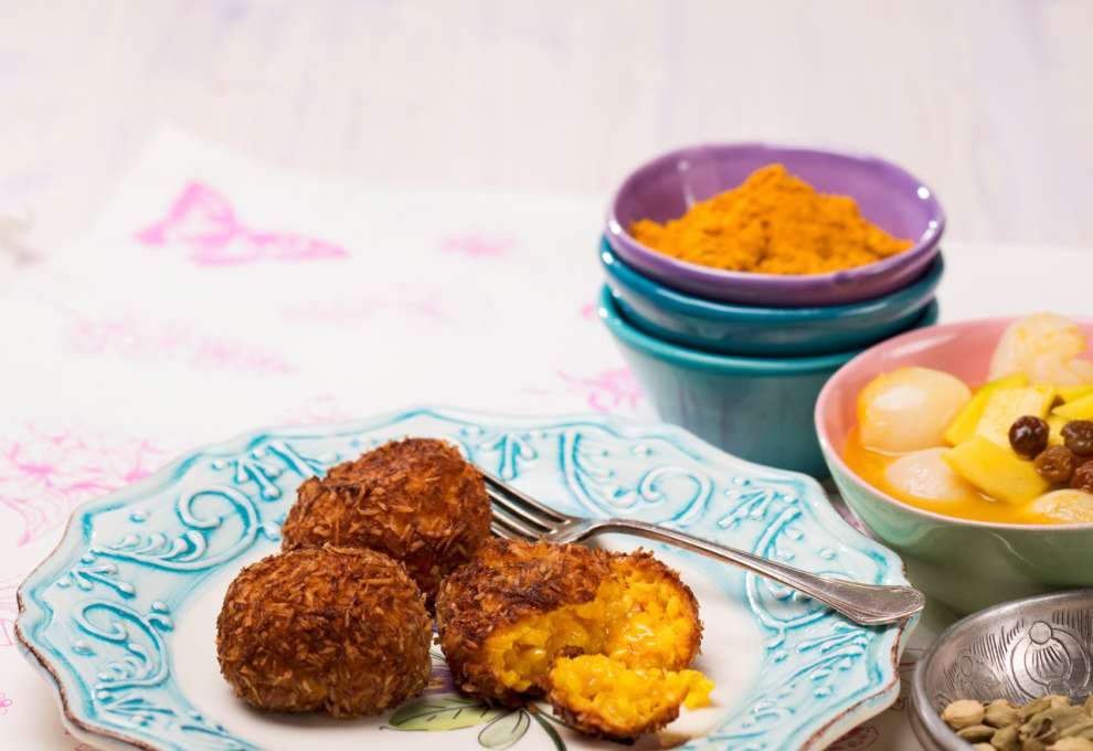 Indische Reisknödel