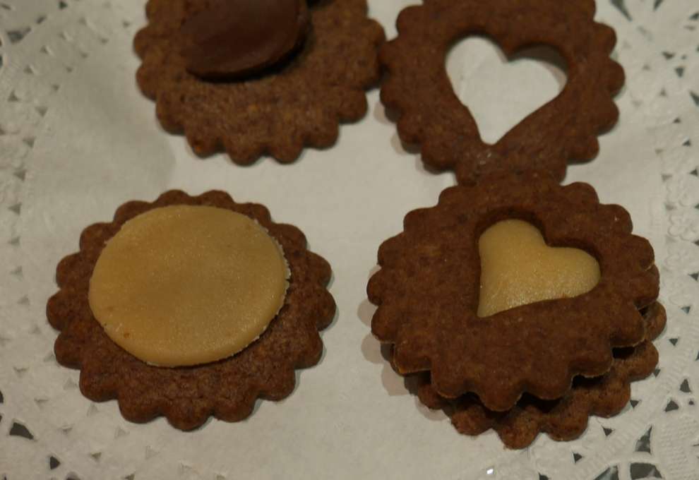 Orangen-Schokoladen-Kekse mit Marzipan selber machen4