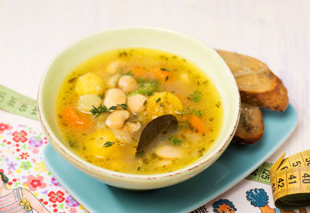 Suppe mit Quargel