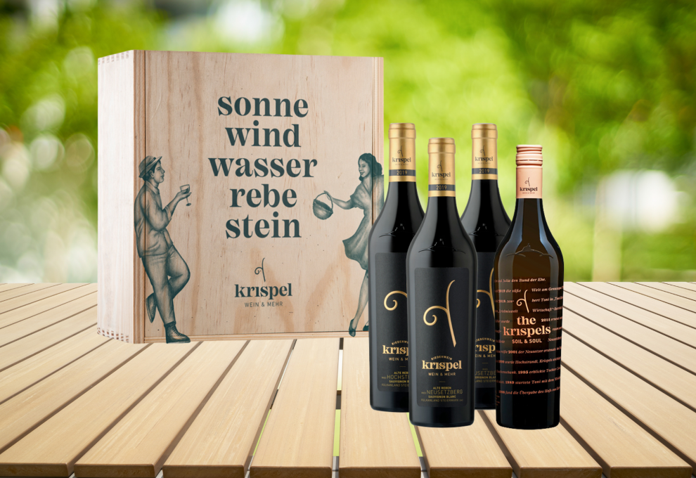 Weingut Krispel Sauvinon Blanc-Paket mit Holzbox