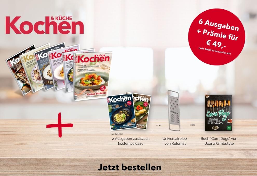 Cover für das Jahresabo plus Symbolbilder der möglichen Prämien 4-26