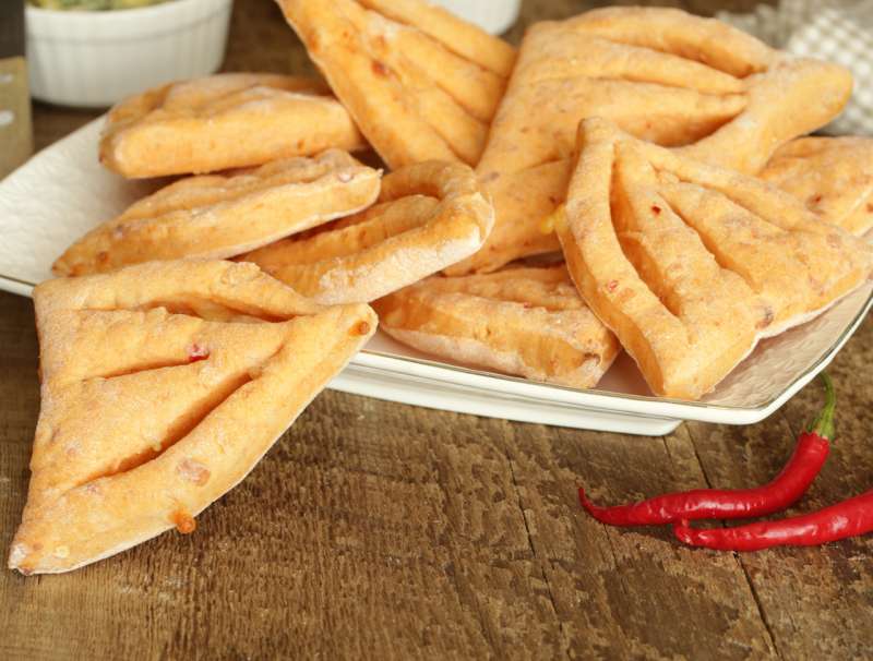 Fingerbrot mit Käse und Chili