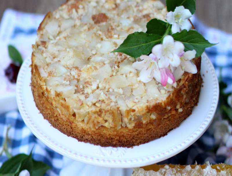 Apfelkuchen mit Mandelkruste