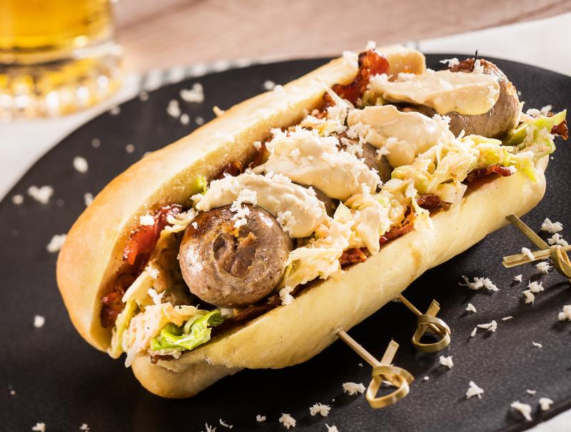 Bratwurst-Hotdog