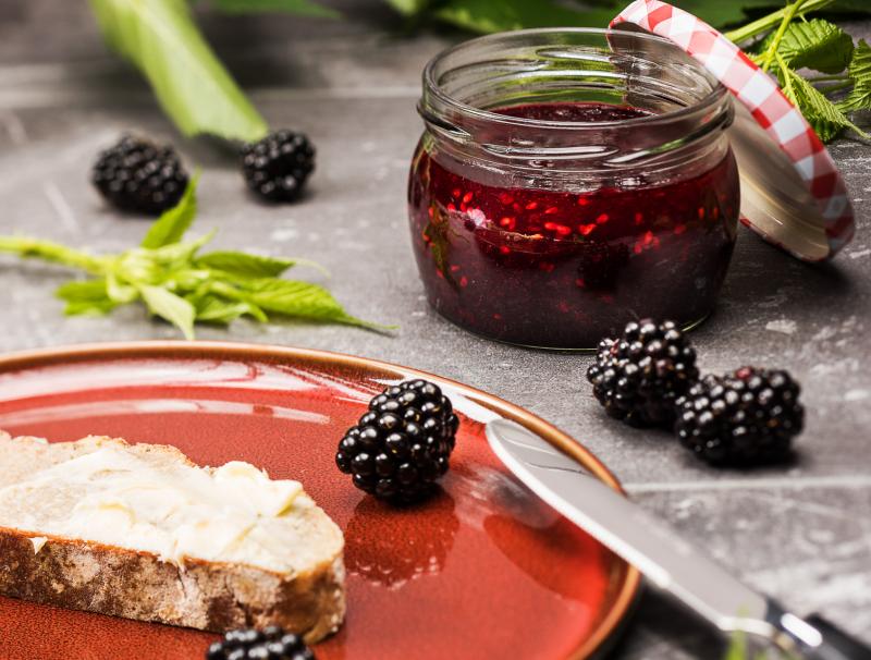 Brombeermarmelade mit Traubenzucker