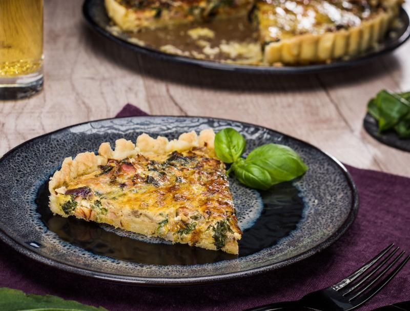 Bärlauchquiche mit Schinken