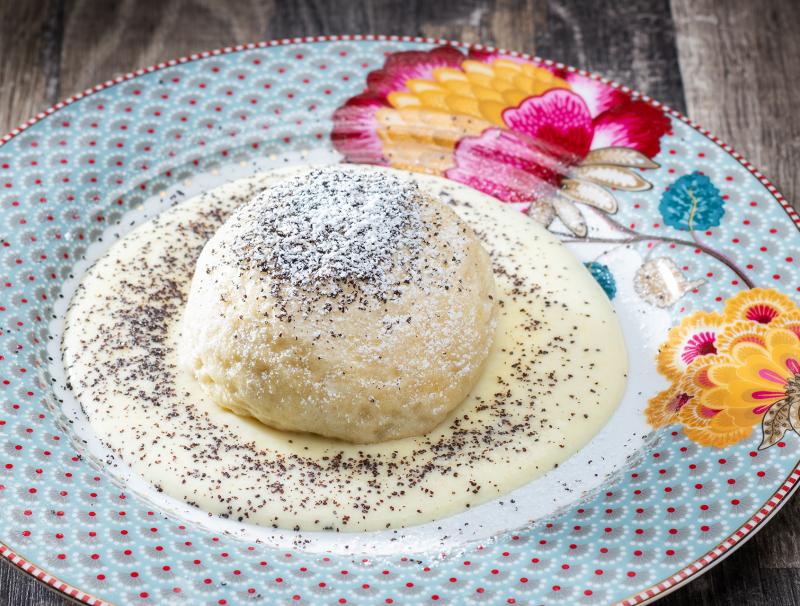 Germknödel mit Vanillesauce