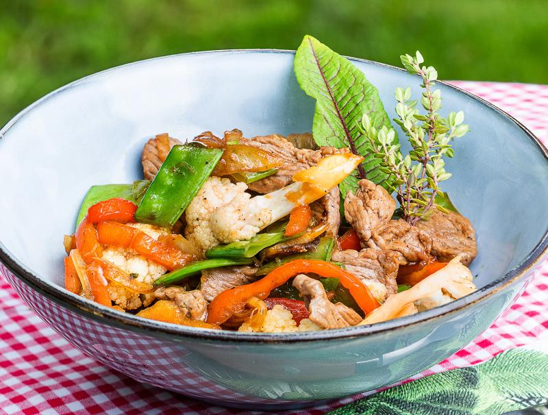 Rindsfilet-Wok