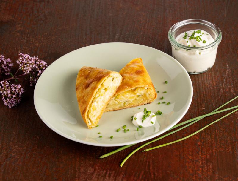Erdäpfel-Lauchstrudel