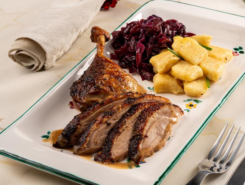Knusprige Weihnachtsente