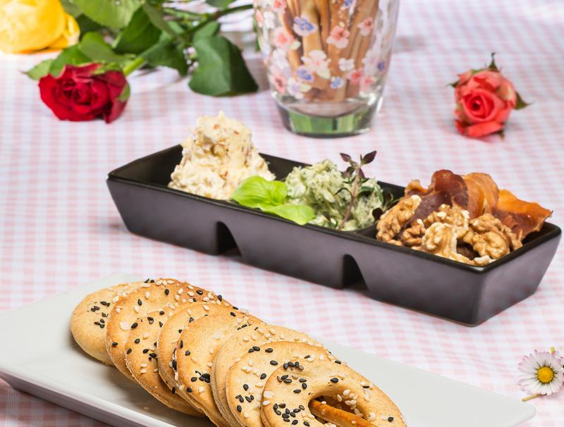 Knäckebrot und Salzstangen