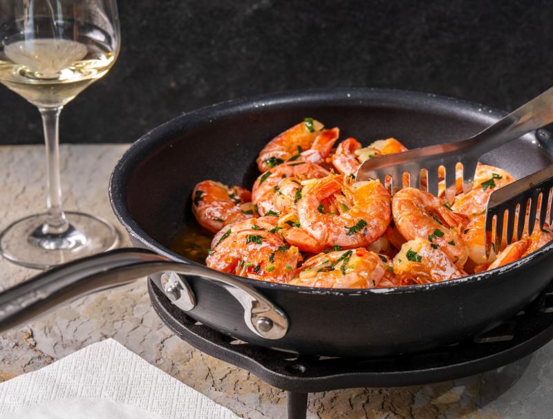 Riesengarnelen mit Knoblauch und Chili