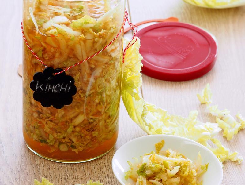 Kimchi mit Chinakohl und Rettich