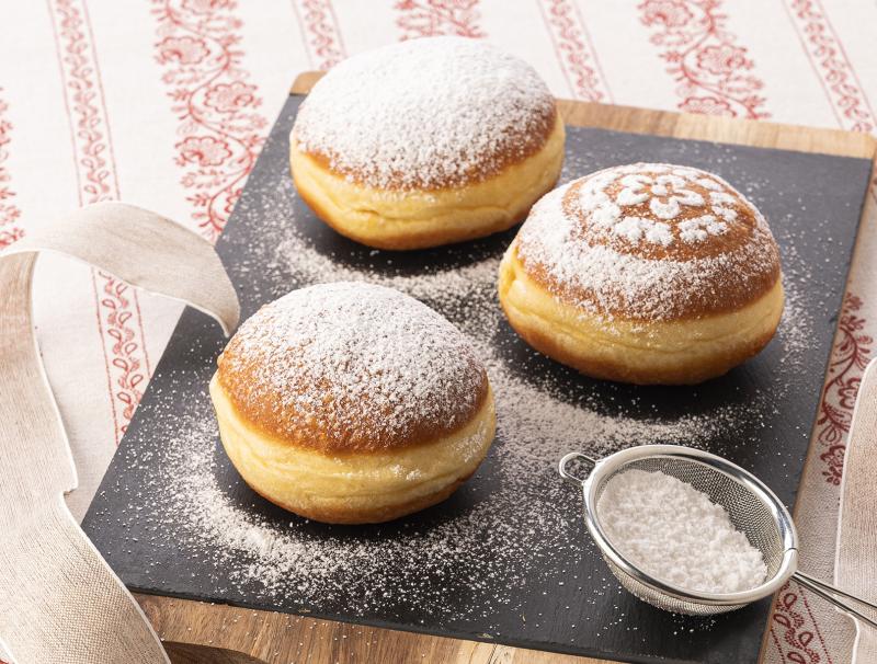 Flaumige Faschingskrapfen