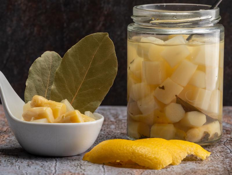 Eingekochter Spargel