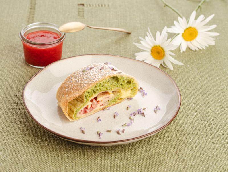 Erdbeer-Spinat-Strudel