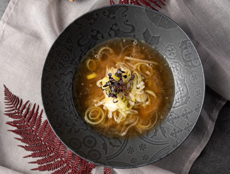 Lauch-Ingwer-Suppe