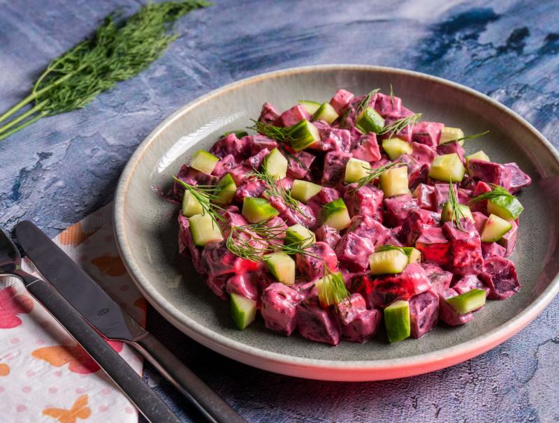 Rote-Rüben-Salat mit Gurke