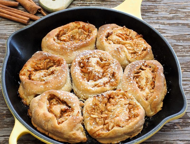 Apfelschnecken aus der Pfanne