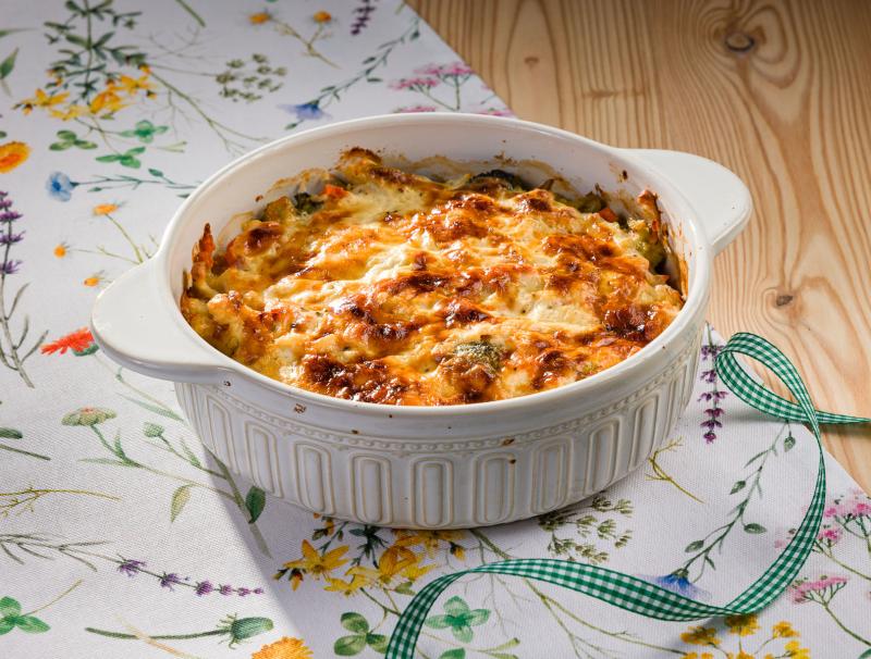 Spätzleauflauf mit Joghurt