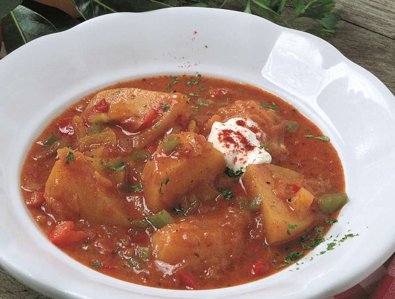 Sauwald Erdäpfel-Gulasch mit Bier