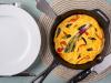 Frittata mit Paprika, Zucchini und Frischkäse