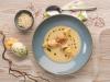 Krenschaumsuppe mit Forellennockerln