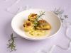 Gefülltes Kräuterhendl mit Erdäpfelgratin