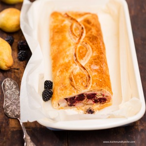 Birnen-Brombeer-Strudel