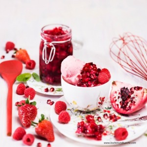  Gelee aus roten Beeren mit Eis