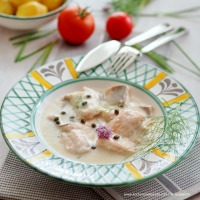Fisch in Rahmsauce