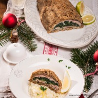 Karpfen in der Brotkruste mit Zitronen-Risotto