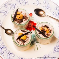 Kastaniencreme mit Schokolade und Vanille