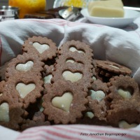 Orangen-Schokoladen-Kekse mit Marzipan selber machen