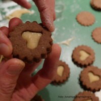 Orangen-Schokoladen-Kekse mit Marzipan selber machen5