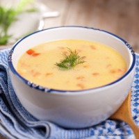 Wärmende Fischsuppe mit Kabeljau und Ingwer