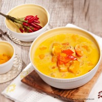 Würziger Hendl-Kürbis-Eintopf mit Curry