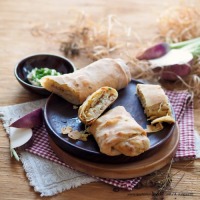 Gezogener Strudel mit weißen Rüben